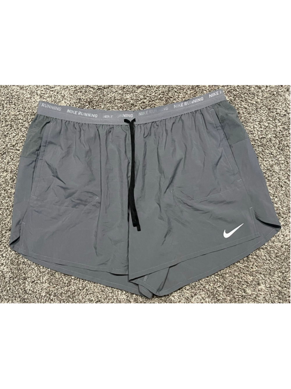Nike Men’s Running Shorts, Size 3XL, 5” Inseam, Grey, NWT